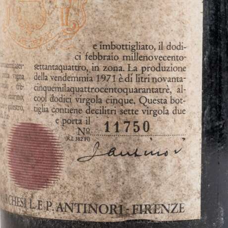 MARCHESI ANTINORI 1 Flasche TIGNANELLO 1971 - photo 5