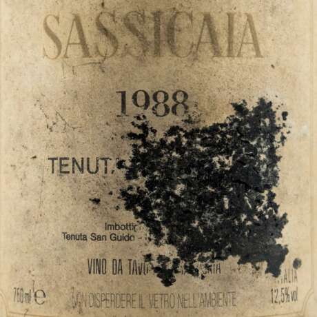 TENUTA SAN GUIDO 1 Flasche SASSICAIA 1988 - photo 1