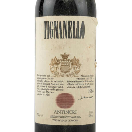 MARCHESI ANTINORI 1 Flasche TIGNANELLO 1986 - photo 2