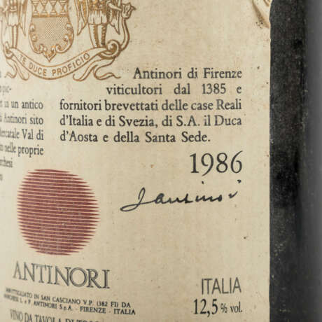 MARCHESI ANTINORI 1 Flasche TIGNANELLO 1986 - фото 5