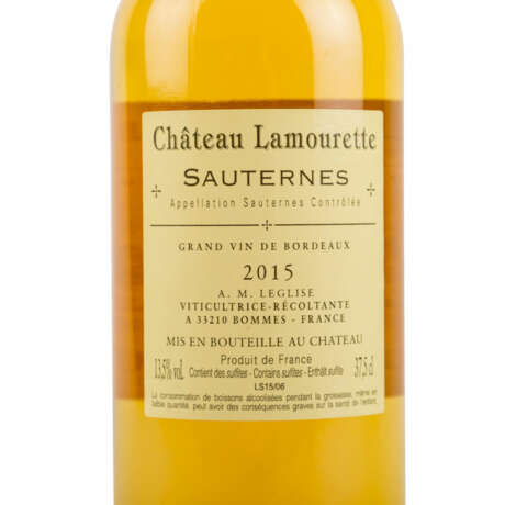 CHÂTEAU LAMOURETTE 11 Flaschen SAUTERNES 2015 - фото 6
