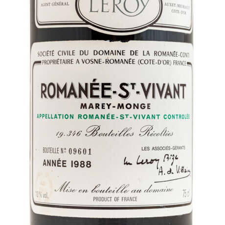 DOMAINE DE LA ROMANÉE-CONTI 1 Flasche ROMANÉE-SAINT-VIVANT 1988 - Foto 2