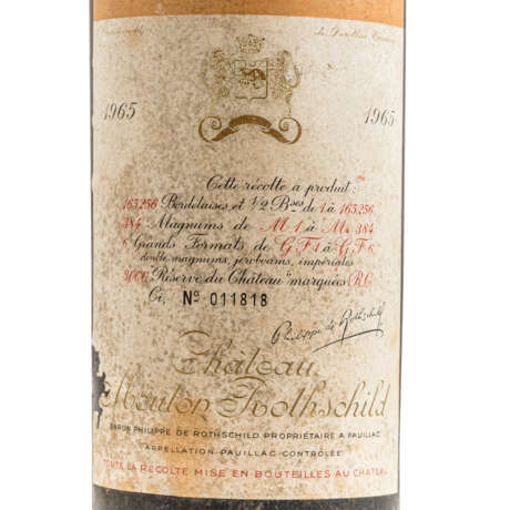 CHÂTEAU MOUTON 1 Flasche ROTHSCHILD 1965 - фото 2