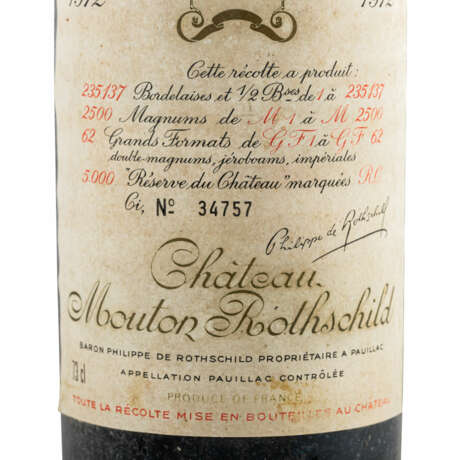 CHÂTEAU MOUTON 1 Flasche ROTHSCHILD 1972 - photo 2