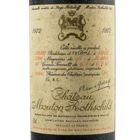 CHÂTEAU MOUTON 1 Flasche ROTHSCHILD 1972 - photo 2