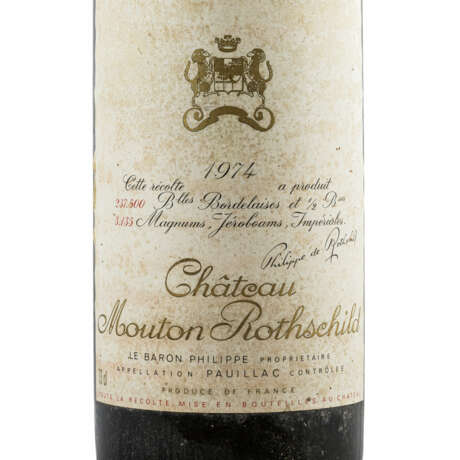 CHÂTEAU MOUTON 1 Flasche ROTHSCHILD 1974 - photo 2