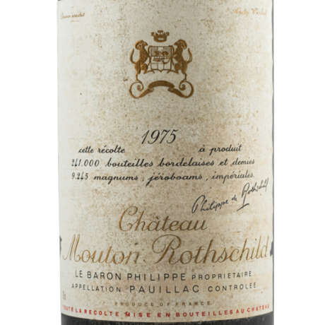 CHÂTEAU MOUTON 1 Flasche ROTHSCHILD 1975 - photo 2