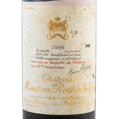 CHÂTEAU MOUTON 1 Flasche ROTHSCHILD 1980 - Foto 2