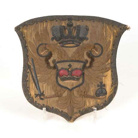 Gesticktes Wappen mit Reichsadler (Schw - Foto 1