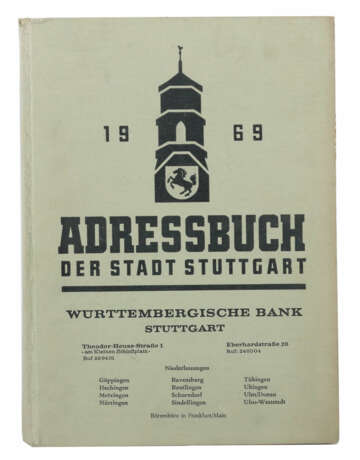 Adressbuch der Stadt Stuttgart 1969 - photo 1
