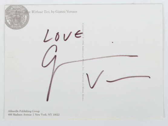 Photographie-Karte aus der Serie ''Men Without Ties'' von Gianni Versace - photo 2