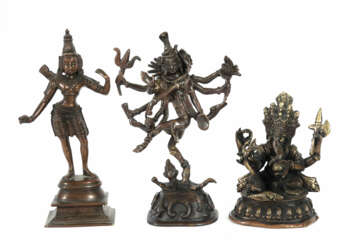 3 Bronzefiguren Indien