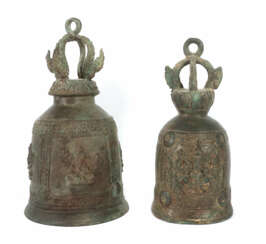 Nachgüsse antiker Glocken wohl Nordostindien oder Laos/Kambodscha