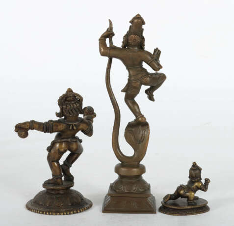 3 Darstellungen des Krishna Indien - photo 2