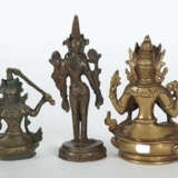 3 buddhistische Bronzen Indien/Nepal - photo 2