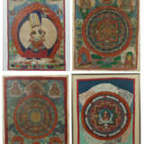 4 Thangkas Nepal/Tibet - photo 1