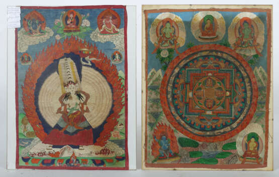 4 Thangkas Nepal/Tibet - photo 3