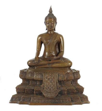 Buddha burmesischer Art wohl Tibet - photo 1