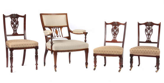 Vier englische Stühle um 1900 - Foto 1