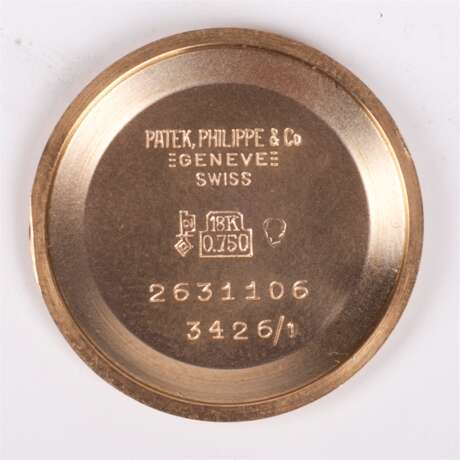 Золотые наручные часы PATEK PHILIPPE на золотом ремешке - фото 4