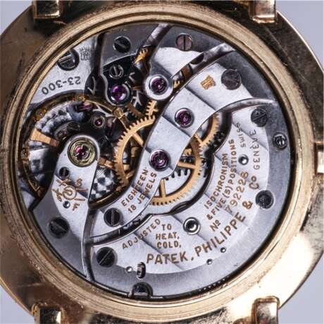 Золотые наручные часы PATEK PHILIPPE на золотом ремешке - photo 5