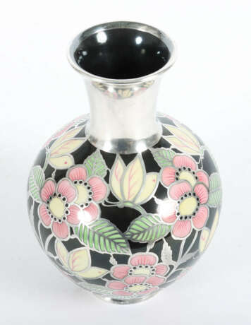 Vase mit Silberoverlay Friedrich Wilhelm Spahr - photo 2