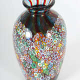 Millefiori Vase mit Streifendekor Murano - Foto 2