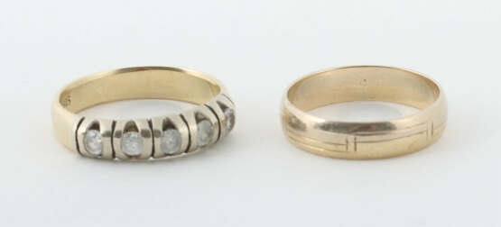 2 Ringe Gelbgold 585 - photo 1