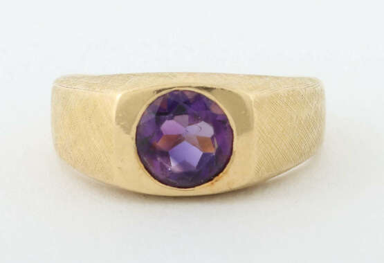 Bandring mit Amethyst Gelbgold 750 - фото 1