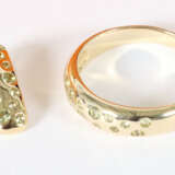 Ring mit Anhänger und 2 Sammlermünzen Gelbgold 585 - фото 2