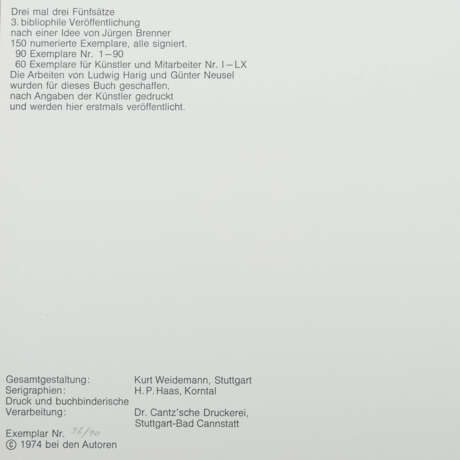 Neusel, Günter & Haring, Ludwig Günter Neusel (1930-2020), Bildhauer und Maler der konstruktiven Kunst, Stud - photo 4