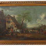 Demarne, Jean-Louis Brüssel 1744 - 1829 Paris, Landschaftsmaler und Radierer, bekannt für seine Hafen- und Marktszenen sowie Landschaften mit Tierstaffage - Foto 2