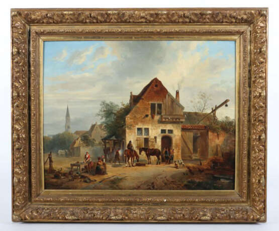 Pieterszen, Abraham van der Weyden Middelburg 1817 - 1880 Sint-Maria-Horebeke, Landschaftsmaler und Schüler von Regemorten in Antwerpen - фото 2