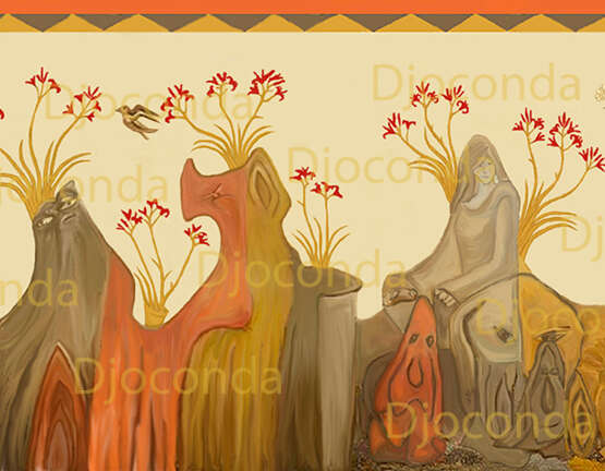 “Wall painting from the time of Homer” Paper Ancient Art ancient art Poland 2021 - photo 1