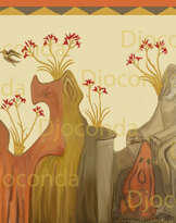 Wall painting from the time of Homer Wall painting from the time of Homer
