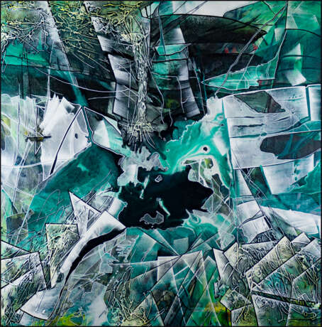Intuition АКРИЛ НА ХОЛСТЕ НА ПОДРАМНИКЕ абстакция Abstrakte Kunst абстрактная картина Italien 2021 - Foto 1