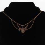 Jugendstil-Collier mit Opalen, Perlchen - фото 2