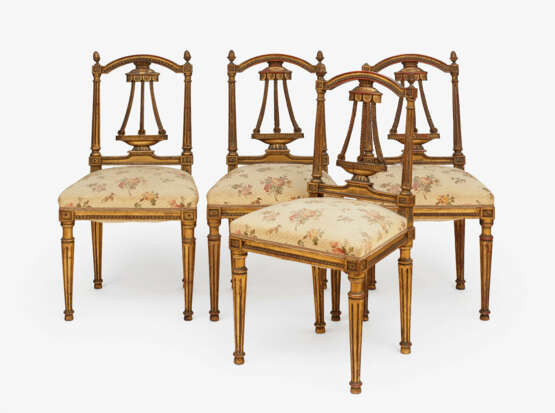 Satz von vier Stühlen - Wien, Louis-XVI-Stil, Ende 19. Jh. - фото 1