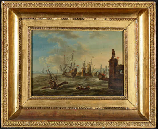 Unbekannt im Stil des 17. Jahrhunderts - Hafenszene - Foto 2