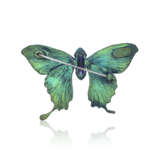 TITANIUM AND AMETHYST BUTTERLY BROOCH - Foto 2
