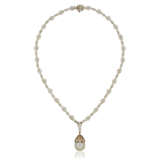 HARRY WINSTON CULTURED PEARL AND DIAMOND NECKLACE - photo 2
