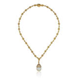 HARRY WINSTON CULTURED PEARL AND DIAMOND NECKLACE - фото 3