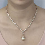 HARRY WINSTON CULTURED PEARL AND DIAMOND NECKLACE - Foto 5