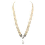 PEARL AND DIAMOND NECKLACE - Foto 1