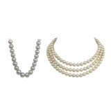 TWO CULTURED PEARL NECKLACE - photo 1