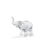 A BACCARAT LOET TANGANYIKA ELEPHANT CRYSTAL FIGURINE; TOGETHER WITH AN ELEPHANT GLASS FIGURINE AND A BOWL AND COVER - photo 5