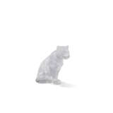 A LALIQUE AND A BACCARAT TIGER CRYSTAL FIGURINES - photo 2