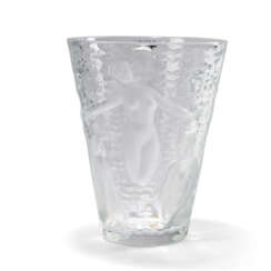 A LALIQUE 'ONDINES' CRYSTAL VASE