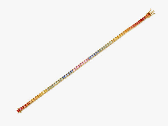 Armband mit Saphiren in Regenbogenfarben - photo 2