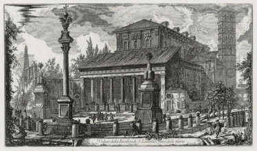 Giovanni Battista Piranesi - ''Veduta della Basilica di S.Lorenzo fuor delle mura''